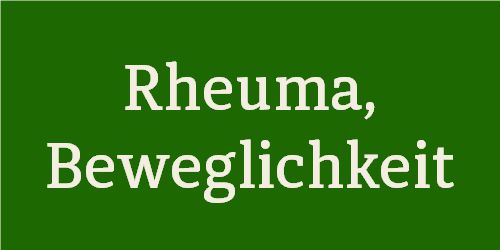 Rheuma, Beweglichkeit